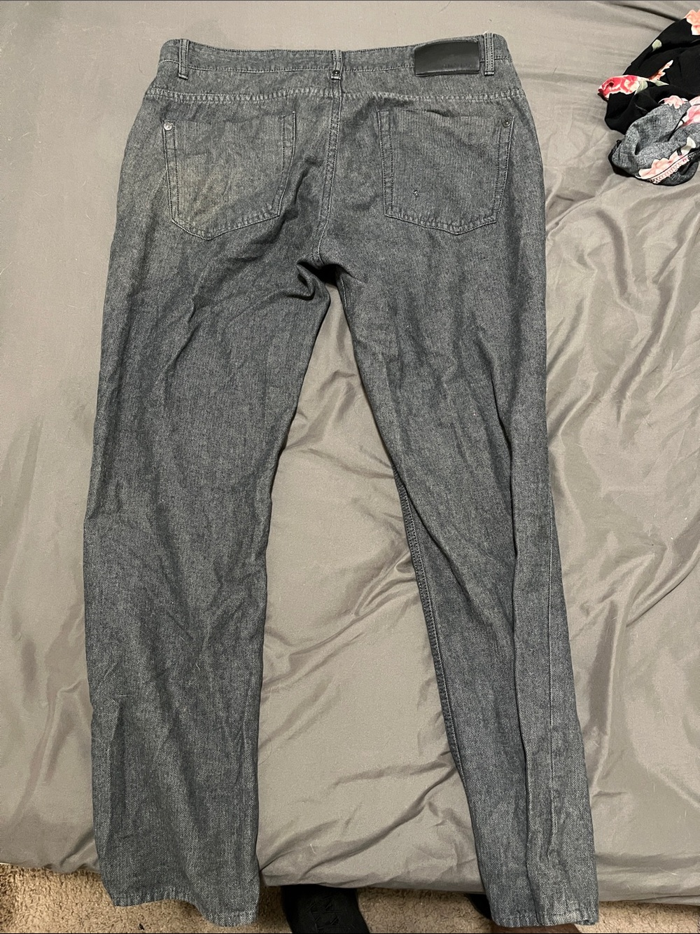Calvin Klein Jeans Men's Gray Denim Pants